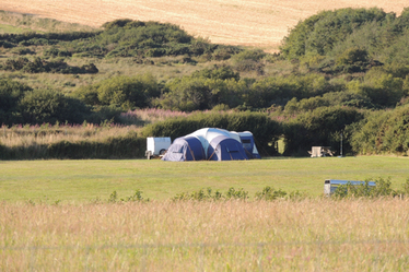Camping near the beach