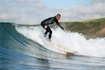 Surfing at Newgale beach