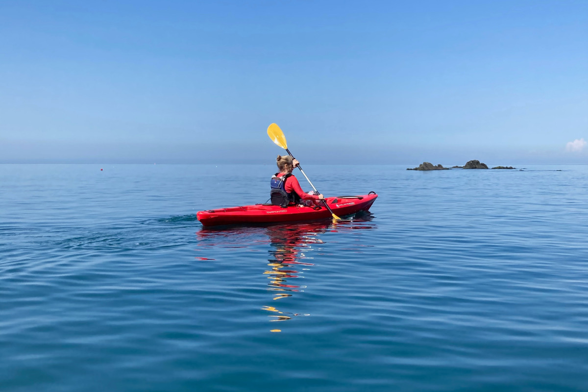 Kayaking on a perfect day